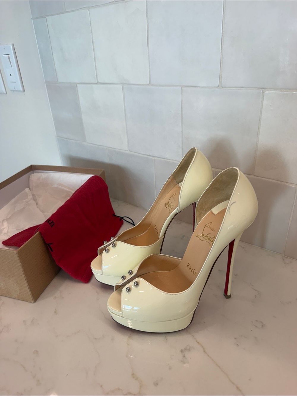 Christian Louboutin Hot Chick Sling Pierced Pumps